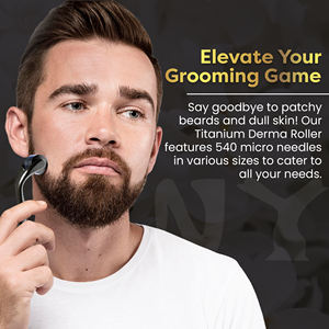 Rouleau de <span class=keywords><strong>Derma</strong></span> Microneedle en titane de 0.5mm personnalisé par le fabricant d'origine pour la repousse de la <span class=keywords><strong>barbe</strong></span> et des cheveux - Product Image 3
