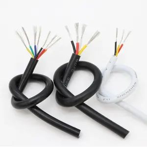 Kabel sinyal 2464, kawat sinyal 2 3 4 5 6 7 8 9 10Core PVC terisolasi garis kontrol daya Amplifier lampu Audio kabel tembaga listrik
