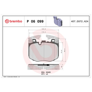 D1867 9097 para pastillas de freno Brembo P06099 nueva condición para BMW 34116874430 para BMW 5 Series G38 G30 F90 - Product Image 5