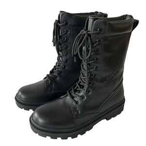 Bottes hautes en cuir noir TSB910 SIWAR BURKINA FASO FARDC - Product Image 2