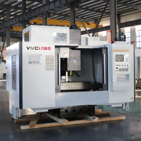 Fanuc VMC1160 de cinco ejes CNC Centro de mecanizado de control numérico vertical Sistema GSK con cono de husillo BT40