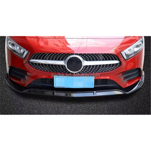 ABS สปอยเลอร์หน้ารถสำหรับ Mercedes-Benz A Class W177 Sport <span class=keywords><strong>A45</strong></span> <span class=keywords><strong>AMG</strong></span> 2019 <span class=keywords><strong>2020</strong></span> 3ชิ้น,ตัวแยกคางกันชนหน้าสีดำ - Product Image 5