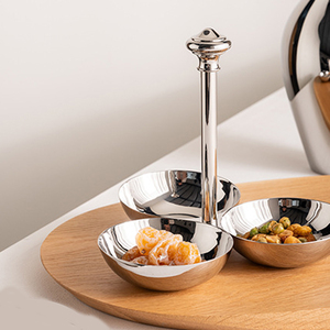 Plateau de rafraîchissement en acier inoxydable pour la maison moderne européenne Ornements de fruits créatifs-Assiette pour les collations de <span class=keywords><strong>table</strong></span> à café - Product Image 4