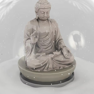 Estatua <span class=keywords><strong>Buda</strong></span> Snow Globe Recuerdo Regalos para Turista - Product Image 1