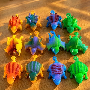 Jouet à presser gonflable <span class=keywords><strong>dinosaure</strong></span> TPR, balle anti-stress animal gonflable, nouveauté bulle rebondissante, jouet sensoriel pour enfants, décompression, vente en gros - Product Image 3