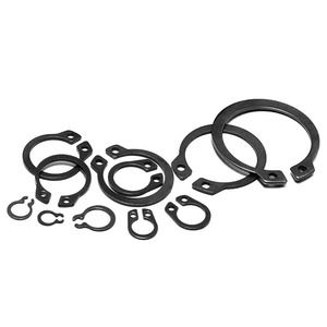 แหวนล็อคเพลาภายนอก ZJ Snap Ring รุ่น GB894 แบบ C ผลิตจากเหล็กแมงกานีส 65 เมตริก M3 M200 แหวนรัดสปริงเหล็กชุบดำ - Product Image 2