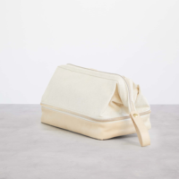 Trousse de Maquillage Portable Esthétique à Motif Fraise Charmant, Boîte de Rangement Beauté Robuste à Double Fermeture Éclair, Imperméable