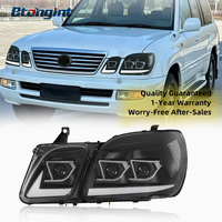 Convient pour Lexus LX470 1998-2007, ensemble de phares LED DRL, clignotants séquentiels, lentille de projecteur