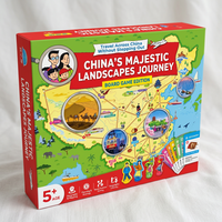 Jeu de société éducatif imprimé haute définition, avec carte complète, kit de jeu de table pour divertissement familial et de groupe
