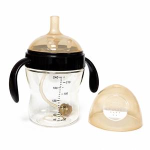 Biberon Yaya PPSU 240ml, petit arc, calibre universel, anti-coliques, tétine à débit variable, sans BPA, 0-12 mois, avec poignée - Product Image 1