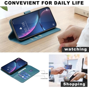 Funda tipo billetera con tapa de cuero PU de lujo con ranura para tarjeta funda protectora para teléfono móvil para Infinix Smart 10 Pop 10 fundas traseras - Product Image 3