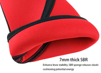 Genouillères de compression en néoprène léger et respirant de 7 mm PreNext Find Similar Icon Custom Logo pour adultes, idéales pour la musculation
