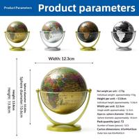 Vente directe d'usine, globe terrestre universel rotatif de 4,2 pouces, entièrement en plastique, haute définition, cadeau haut de gamme, globe terrestre en anglais