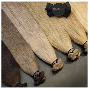 Extensions de cheveux humains professionnelles Genius Weft, fines et sans couture, cheveux Remy, vente en gros - Product Image 2