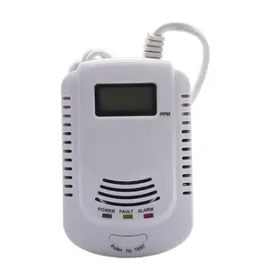 Rilevatore di allarme perdite di Gas AC220V 50HZ 2 IN 1 CO CH4 altamente sensibile per la casa 2 fili