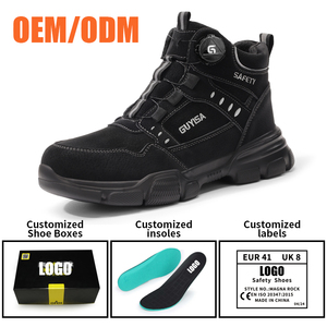 Chaussures <span class=keywords><strong>de</strong></span> <span class=keywords><strong>sécurité</strong></span> intelligentes GUYISA anti-écrasement et anti-perforation, légères, noires, résistantes à l'usure, confortables, avec bouton intelligent - Product Image 3