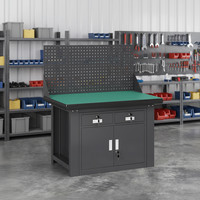 OUMEIDA Armoire à outils professionnelle en acier de style industriel, ensemble de 2 tiroirs, personnalisable OEM, chariot à outils à double porte 2000 kg