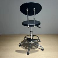 Chaise en cuir PU pragmatique, tabourets de bureau pivotants réglables en hauteur, chaise pour réception de caissier de magasin, chaises de travail, 3 ans de garantie