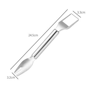 2 in 1 Stainless Steel Fruit <b>Cutter</b>, 2024 New <b>Watermelon</b> Fork Slicer <b>Cutter</b> Slicer Tool, Dual Head Fruit Forks Slicer Knife - Product Image 6