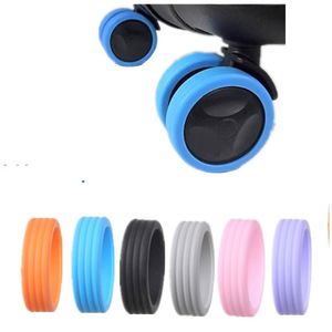 8 protectores de ruedas para maleta de viaje, cubiertas de silicona silenciosas para ruedas de equipaje - Product Image 3