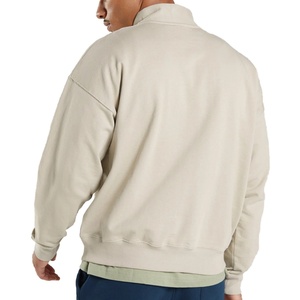 Fabricant de vente directe personnalisée propose des sweats à capuche pour hommes en couleur unie, col montant, surdimensionnés, taille plus, sweat à capuche pour hommes - Product Image 2