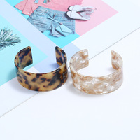 Mode 3cm écaille de tortue Acétate De Cellulose Résine acrylique manchette bracelet bracelet Femmes ArticifialTortoiseshell bracelet 8 Couleurs