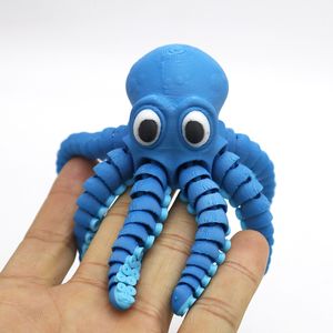 3D Printed Articulated Octopus <b>Toy</b> Flexible Joints <b>Fidget</b> <b>Toy</b> for Kids Stress Relief Desk Decor Gift - Product Image 5