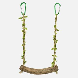 Küçük çevre dostu Rattan ahşap kafes papağan salıncak <span class=keywords><strong>stand</strong></span>ı inci kuş tırmanma yüzük Pet oyna peyzaj süslemeleri kuş oyuncakları - Product Image 1