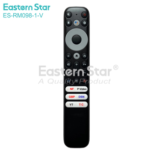 Control Remoto ES-RM098-1-V a Precio de Fábrica para el Nuevo Google <span class=keywords><strong>Chromecast</strong></span> 4k TV, Decodificador con Google Voice, Smart TV G9N9N, Control por Voz BT IR - Product Image 2