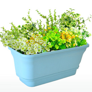 <span class=keywords><strong>Maceta</strong></span> de riego automático de doble capa SQ159, cuenco hidropónico <span class=keywords><strong>Rectangular</strong></span> de gran tamaño, macetas verdes para plantas - Product Image 2