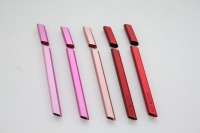 Casing Pena Kosmetik Aluminium Anodized Multi-Warna CNC Custom, Casing Logam Alat Kecantikan dengan Logo Laser