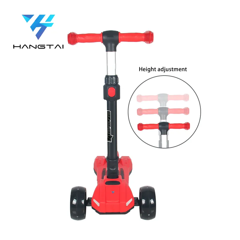 2023 New Model Cool Cheap Price Pedal Scooter With Led Lights For Kid 3 Wheels Electric Spray Kids Kick