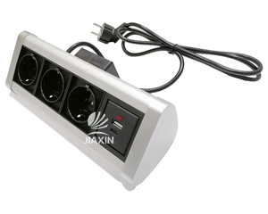 Bảng đầu ổ cắm EU tiêu chuẩn với cổng <span class=keywords><strong>USB</strong></span> cho văn phòng hội nghị bàn Ổ cắm điện - Product Image 3