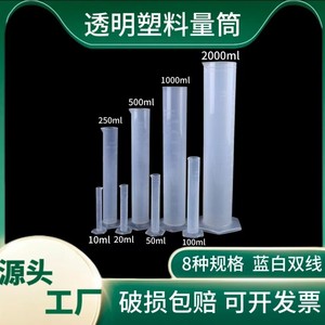 <b>Plastic</b> Graduated Cylinder Hexagonal PP 0.1 Ml Lab Measurement For Bakery Hotel <b>Kitchen</b> Chemistry Lab Use - Product Image 5