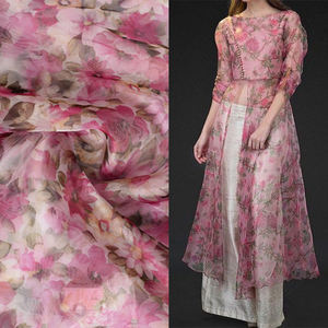 Telas Estampadas al Por Mayor de Fábrica, Telas de Organza Estampadas para Vestidos, Diseño Original, Telas de Organza Estampadas - Product Image 2