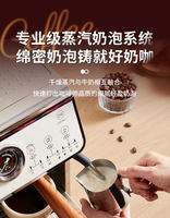 Machine à café intelligente à double pompe et double chaudière, machine à expresso avec moulin intégré, machine à café professionnelle pour les entreprises