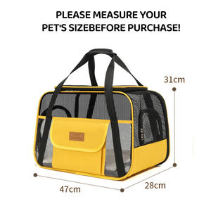 Evcil Hayvan Taşıma Çantası Köpek Genişletilebilir Taşıyıcı Havayolu Onaylı Katlanabilir Şık Fermuarlı Büyük Su Geçirmez Kedi Açık Hava Kare Oxford Hayvan Çantası - Product Image 4