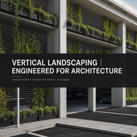 Jardinière murale verticale extérieure en métal, montable sur les murs et les barrières