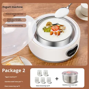 Xách tay điện sữa chua <span class=keywords><strong>Maker</strong></span> máy thép không gỉ lót 5 tái sử dụng lọ thủy tinh 1.2L nhiệt độ không đổi quá trình lên men nhà - Product Image 4