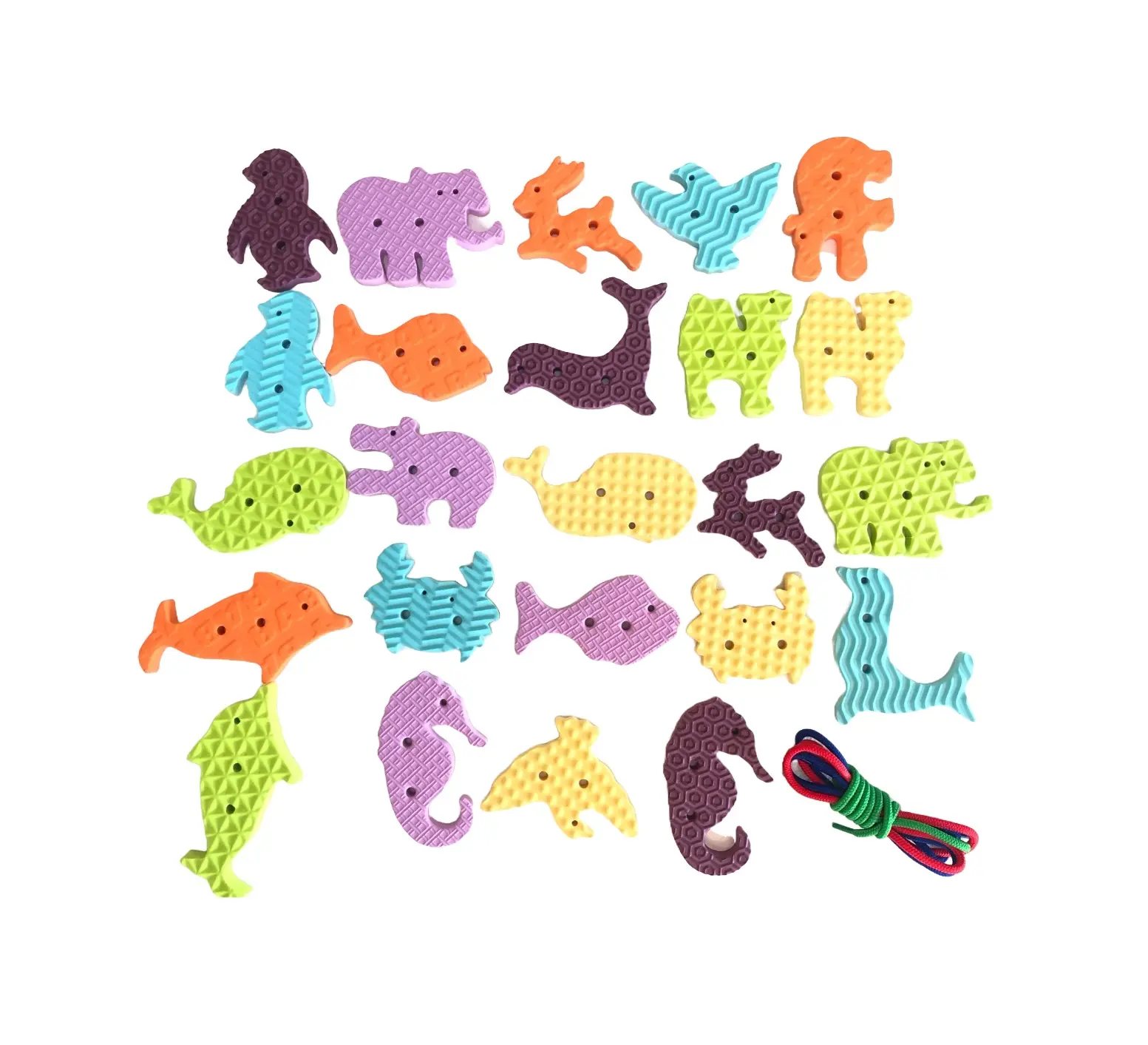 Venta al por mayor pequeño lindo Paquete de tarro para mascotas cordón niños divertidos juguetes educativos de aprendizaje para la exportación