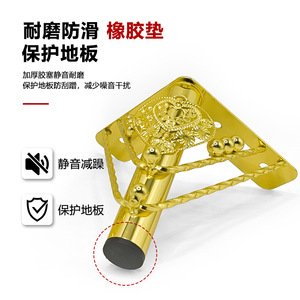 Patas de sofá metálicas Wansheng de 15 cm, retorcidas y con cuentas, chapadas en titanio, herrajes para muebles, soporte para mesa de centro, mueble de TV, mesita de noche - Product Image 5