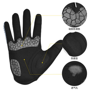 Guantes de Ciclismo Bodun, Dedos Completos, Transpirables, con Palma Acolchada y Absorción de Impactos, para Ciclismo al Aire Libre, Unisex, para Adultos - Product Image 2