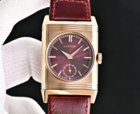 Montre de luxe haut de gamme pour homme, cadran en cristal saphir bordeaux, boîtier en or rose, mouvement automatique mécanique, style sport hip-hop, montre élégante