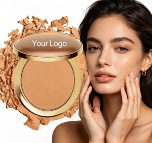 Best-selling custom logo bronze waterproof powder compact vegan mineral beauty cosmetics suitable for dark skin tones - Product Image 6