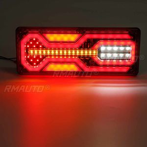 2 pièces Feux arrière LED 24V pour camion, feux stop, feux de freinage, clignotants pour Kamaz, remorque, caravane, camion, tracteur - Product Image 5
