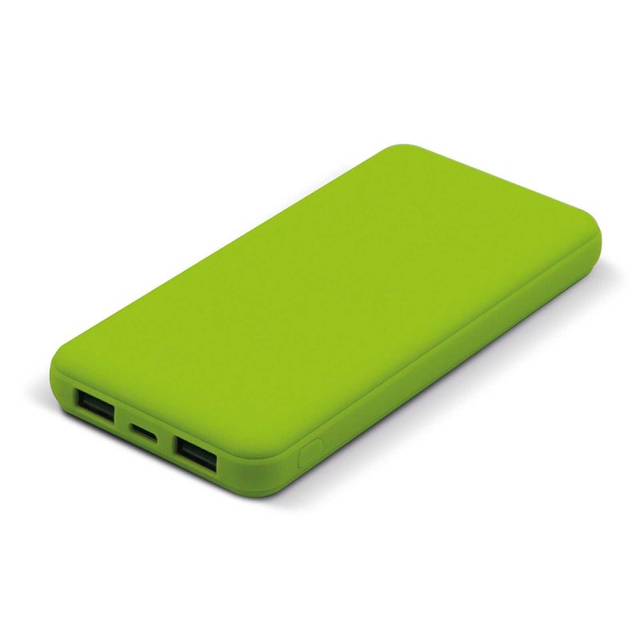 Hot Sale Plastic Soft Touch Power Bank 8000mAh Rechargeable Backup Power Supply Logo