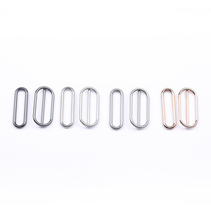 The Second Button Metal Oval Buckle Zinc Alloy Adjustable Strap D Ring For Bags Classic Simple Style - Product Image 3