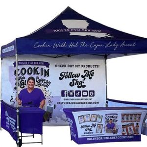 Carpa Publicitaria Retráctil y Plegable con Diseño de Logotipo Personalizable para Promoción de Eventos y Exhibiciones, Toldos - Product Image 3