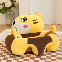 Siège d'apprentissage doux pour enfants, chaise en peluche, siège mignon en forme d'animal de dessin animé, canapé doux pour bébé