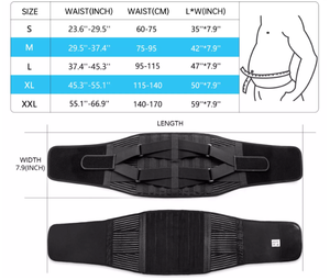 Ceinture lombaire respirante personnalisée pour hommes, 6 baleines, soulagement des douleurs dorsales, soutien lombaire, meilleure vente - Product Image 2
